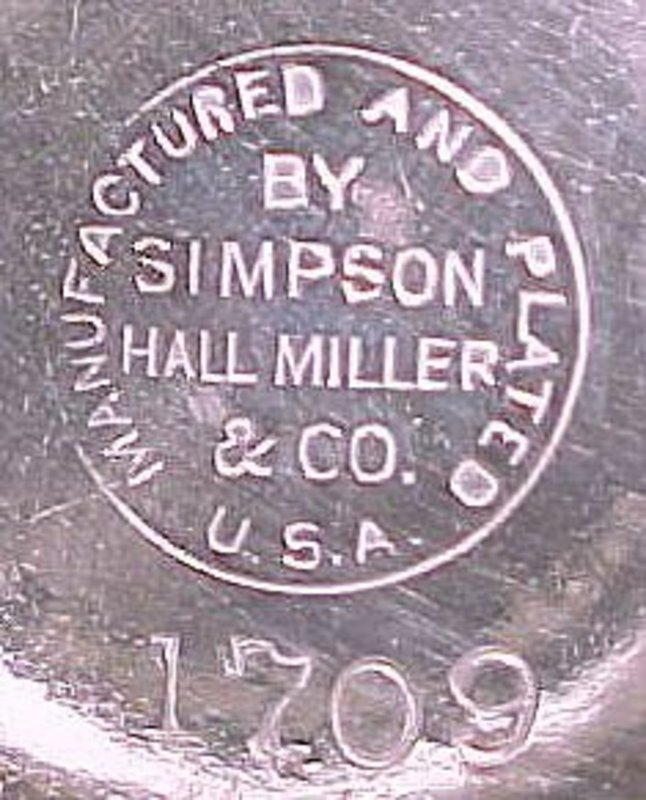 Ornate SIMPSON, HALL MILLER SILVERPLATED NUT DISH c1890