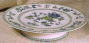 ROYAL WORCESTER Blue & Green Floral Cake Stand 1913