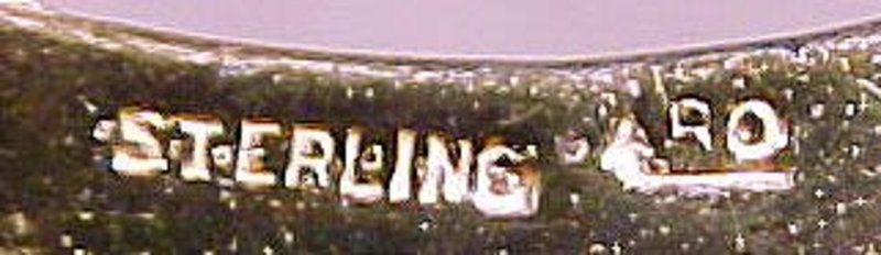 RETRO GILT STERLING PIN BROOCH 1940s