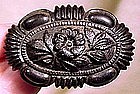 Floral VICTORIAN Mourning PIN c1860s-70s