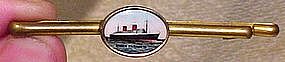 Cunard QUEEN ELIZABETH I SHIP TIE CLIP c1930s