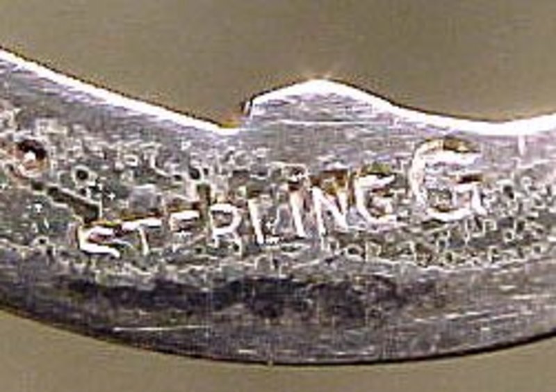 Edwardian STERLING ROUND RHINESTONE PIN 1910 1920