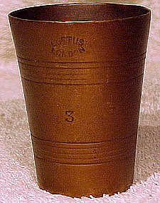19thC W.R. LOFTUS, LONDON BRONZE CUP MEASURE