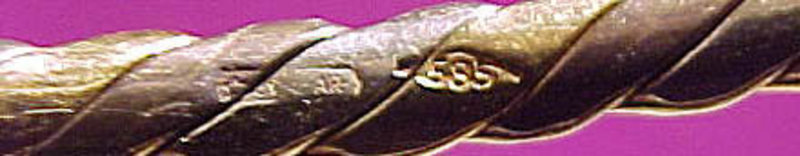 14K MULTICOLOR GOLD BANGLE Bracelet 1970s