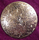 W.E. Richards ENGRAVED STERLING BROOCH