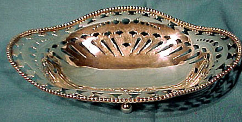 Roger Williams STERLING FOOTED OPENWORK BOWL 1905
