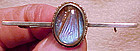 Sterling BUTTERFLY WING BAR PIN c1900-20