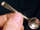 ENGLISH STERLING SILVER SALT SPOON - Sheffield 1903-4