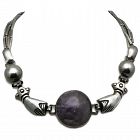 William Spratling Amethyst Hands Sterling Silver Taxco Mexico Necklace