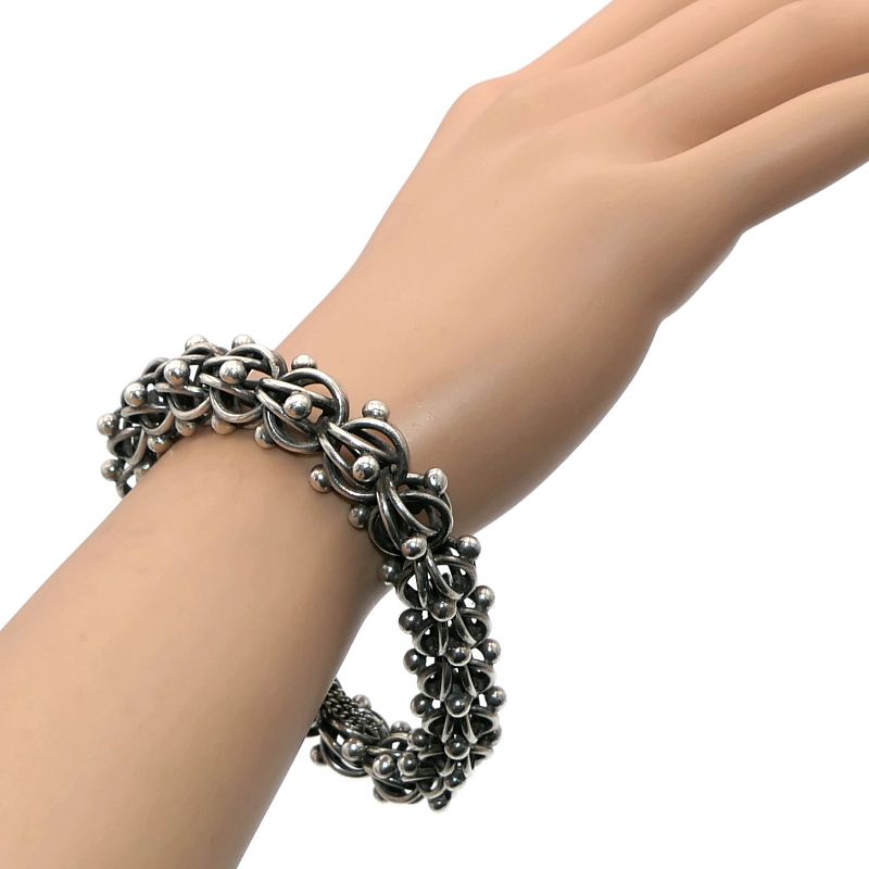 Antonio Pineda Taxco Mexican 970 Silver Bracelet 7 1/4
