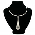 Vintage Tane Mexican Sterling Silver Pendulum Collar Necklace