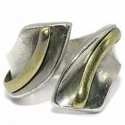 Antonio Pineda Taxco Mexican 970 Silver Modernist Twist Ring