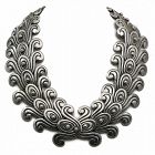 Los Castillo 980 Silver Double Swirl Taxco Mexican Necklace