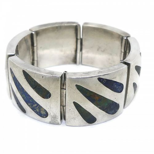 Felipe Martinez / Piedra Y Plata Azurite Silver Bracelet