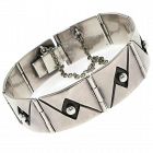 Reveriano Castillo Taxco Mexican Modernist Sterling Silver Bracelet