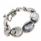 Antonio Pineda "Jewels by Antonio" Taxco Moonstone Silver Bracelet