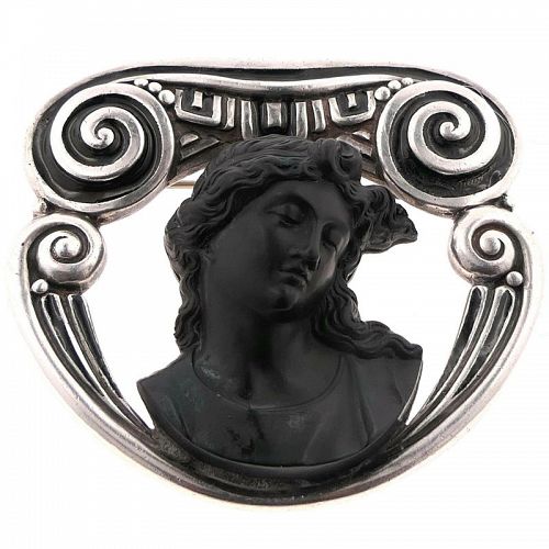 Rare Margot de Taxco Greek Goddess Sterling Silver Pin Brooch