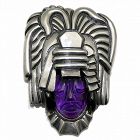 Felipe Martinez Piedra Y Plata Amethyst Sterling Silver Pendant / Pin