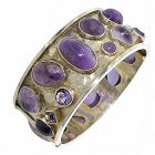 Celia Harms Mexican Amethyst Sterling Silver Vermeil Bracelet