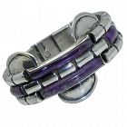 Valentin Vidaurreta Taxco Mexican Amethyst Sterling Silver Bracelet