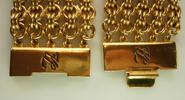 1990 Pr Karl Lagerfeld Heavy Chainmaille Link Bracelets