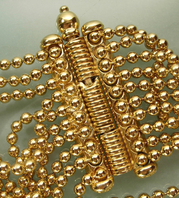 1990 Yves Saint Laurent YSL Brilliant Goldtone Necklace