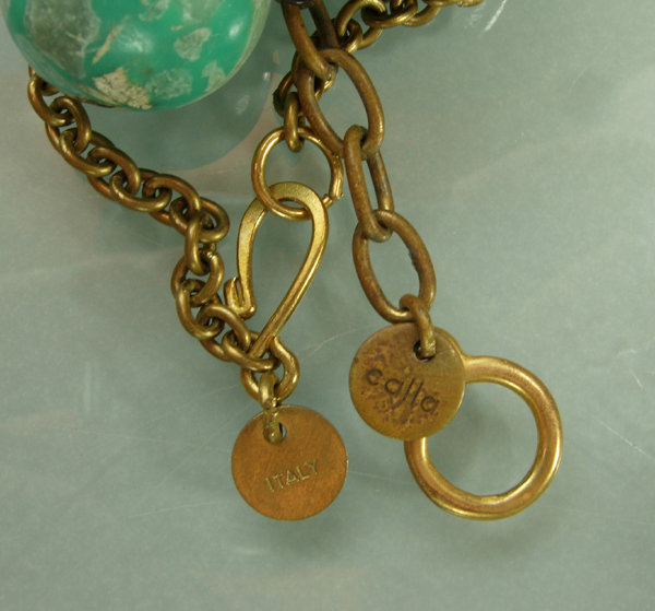 Calla Italy Arte Povera Style Necklace Bracelet Set