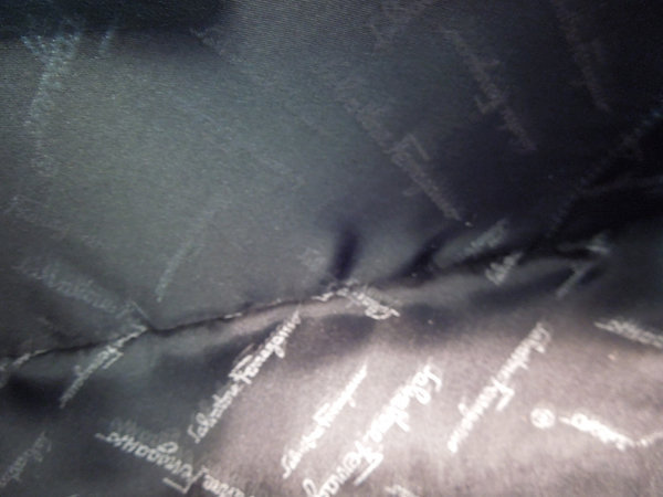 Ferragamo Black Suede Leather Gancio Small Bag Bows