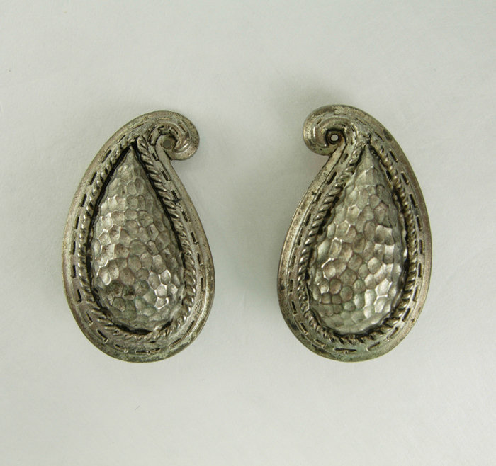 80s Oscar de la Renta Indian Moghul Style Earrings