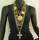 Amazing Huge Les Bernard Tribal Coins Tiered Necklace