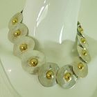 1970s Modernist Statement Size Couture Necklace Unsigned Les Bernard
