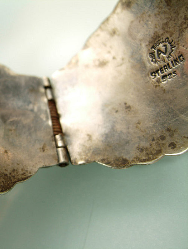Villasana Taxco Sterling Feather Form Clamper Bracelet