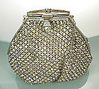 Glittering Art Deco Cocktail Bag in Crystal Strass Mesh