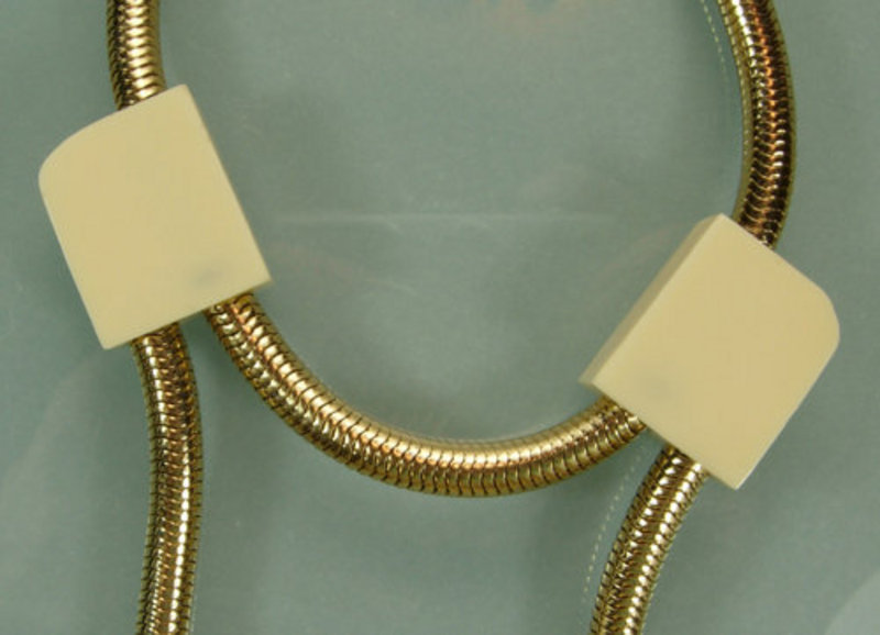 1960s Lanvin Paris Drop Snake Chain Necklace