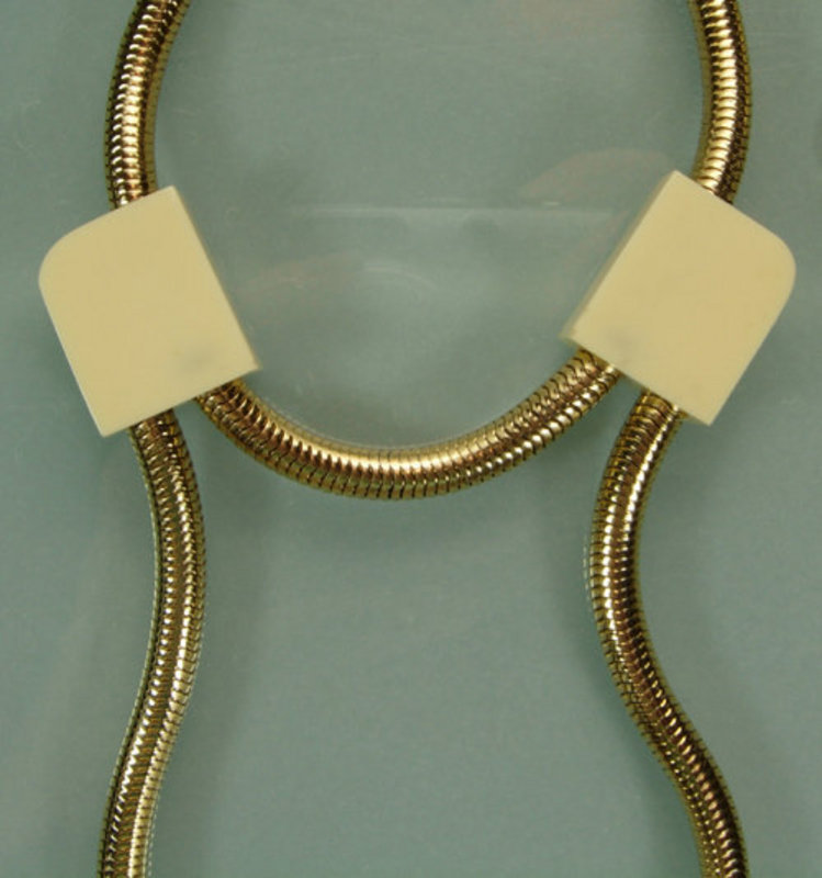 1960s Lanvin Paris Drop Snake Chain Necklace