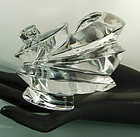 Amazing Patricia Von Musulin Clear Lucite Cuff Bracelet