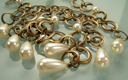 Beautiful Langani Anni Schaad Chains, Pearls Necklace