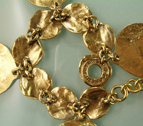 Robert Goossens Paris Bracelet Molten Coin Form Drops