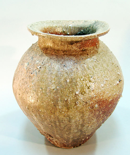 Important Shigaraki Tsubo Vase by Tsujimura Shiro