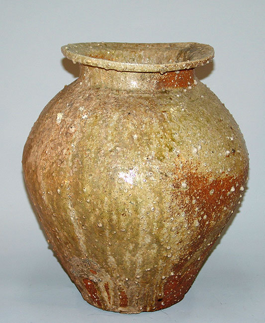 Important Shigaraki Tsubo Vase by Tsujimura Shiro