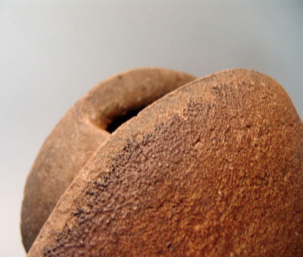 Contemporary Bizen Sculptural Vase by Kawabata Fumio