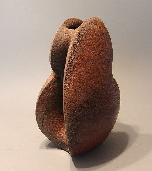 Contemporary Bizen Sculptural Vase by Kawabata Fumio