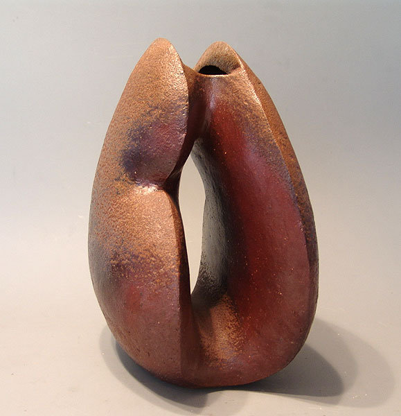 Contemporary Bizen Sculptural Vase by Kawabata Fumio