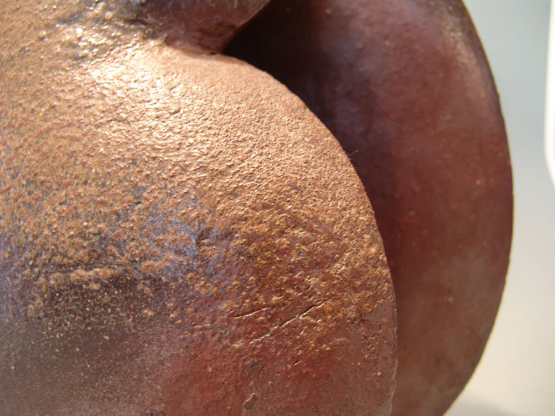 Contemporary Bizen Sculptural Vase by Kawabata Fumio