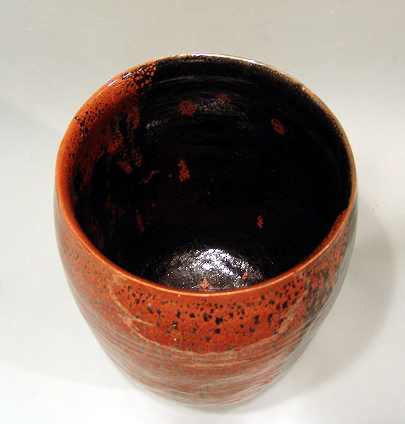 Huge Tetsu-e Pottery Tsubo Vase by Shimizu Yasutaka