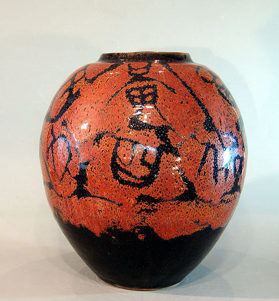 Important Pottery Tsubo by Shimizu Yasutaka