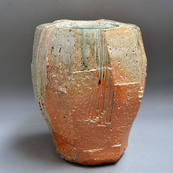 Museum Quality Contemporary Iga Vase, Kishimoto Kennin