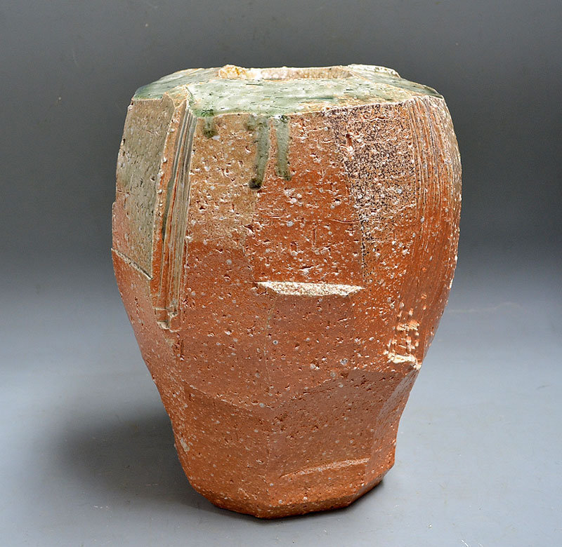 Museum Quality Contemporary Iga Vase, Kishimoto Kennin