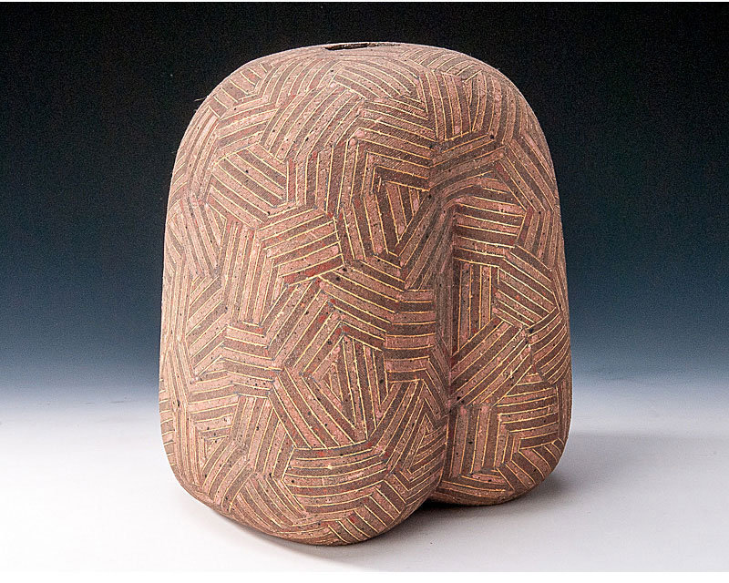 Contemporary Sculptural Zogan Vase by Takeuchi Shingo