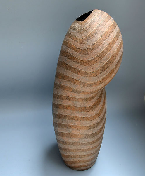 Contemporary Form Zogan Vase by Usui Kazunari